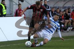 2.BL - FC Ingolstadt 04 - MSV Duisburg - 1:1 - Manuel Schäffler kämpft sich durch