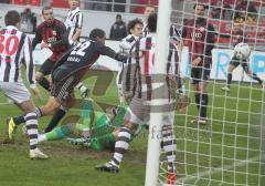 2.BL - FC Ingolstadt 04 - FC St. Pauli 1:02.BL - FC Ingolstadt 04 - FC St. Pauli 1:0  - Ahmed Akaichi strmt zum Tor und erzielt den Siegtreffer