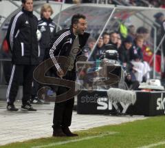 FC Ingolstadt 04 - 1860 München 0:1 - Trainer Tomas Oral schimpft