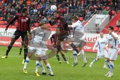 2.BL - FC Ingolstadt 04 - Karlsruher SC 2:1 - Marino Biliskov köpft zum Siegtreffer 2:1 Tor Jubel, Caiuby