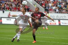 2.BL - FC Ingolstadt 04 - FC Energie Cottbus - 1:0 - Ahemd Akaichi gegen Uwe Hünemeier