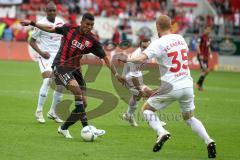 2.BL - FC Ingolstadt 04 - FC Energie Cottbus - 1:0 - Collin Quaner gegen Uwe Möhrle