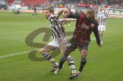 2.BL - FC Ingolstadt 04 - FC St. Pauli 1:0 - Caiuby im Zweikampf