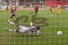 2.BL - FC Ingolstadt 04 - Alemannia Aachen 3:3 - Elfemeter Tor Stefan Leitl Torwart Boy Waterman