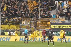 2.BL - FC Ingolstadt 04 - Alemannia Aachen 3:3 - Tor 2:1 für Aachen Fans Jubel