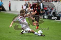 2.BL - FC Ingolstadt 04 - FC Energie Cottbus - 1:0 - Ahemd Akaichi gegen Uwe Hünemeier