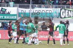 2.BL - FC Ingolstadt 04 - Greuther Fürth 0:0 - rote Karte für Marino Biliskov von Bibiana Steinhaus