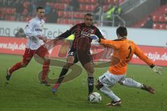 2.BL - FC Ingolstadt 04 - Union Berlin - 3:3 - Ahmed Akaichi nah am Tor