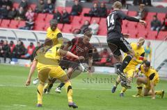 2.BL - FC Ingolstadt 04 - Alemannia Aachen 3:3 - Manuel Schäffler und rechts Adam Nemec