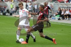 2.BL - FC Ingolstadt 04 - FC Energie Cottbus - 1:0 - Ahemd Akaichi gegen Konstantin Engel