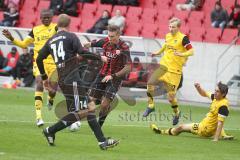 2.BL - FC Ingolstadt 04 - Alemannia Aachen 3:3 - Manuel Schäffler und links Adam Nemec