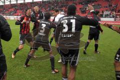 2.BL - FC Ingolstadt 04 - Karlsruher SC 2:1 - Sieg Feier auf dem Spielfeld Marino Biliskov