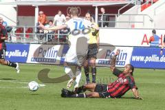 2.BL - FC Ingolstadt 04 - SC Paderborn - Caiuby foult und bekommt gelb