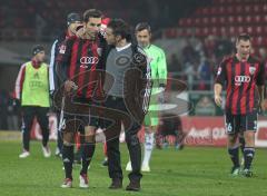 FC Ingolstadt 04 - 1860 München 0:1 - Niederlage, Trainer Tomas Oral im Gespräch mit Stefan Leitl