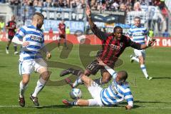 2.BL - FC Ingolstadt 04 - MSV Duisburg - 1:1 - Caiuby wird gefoult