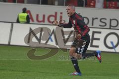 2.BL - FC Ingolstadt 04 - Union Berlin - 3:3 - Tor durch Andreas Buchner Ahmed Akaichi jubelt