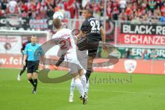 2.BL - FC Ingolstadt 04 - FC Energie Cottbus - 1:0 - Ahemd Akaichi gegen Uwe Hünemeier