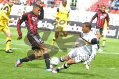 2.BL - FC Ingolstadt 04 - Alemannia Aachen 3:3 - Collin Quaner scheitert an Torwart Boy Waterman