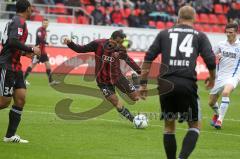 2.BL - FC Ingolstadt 04 - Karlsruher SC 2:1 - Ahemd Akaichi zieht zum 1:0 ab