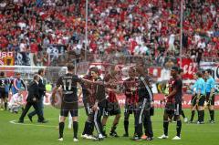 2.BL - FC Ingolstadt 04 - FC Energie Cottbus - 1:0 - Sieg das Spiel ist aus und die Klasse erhalten Jubel