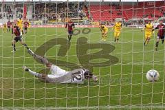 2.BL - FC Ingolstadt 04 - Alemannia Aachen 3:3 - Elfemeter Tor Stefan Leitl Torwart Boy Waterman