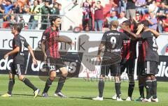 2.Liga - FC Ingolstadt 04 - VfL Bochum 3:5 - Edson Buddle zielt aufs Tor 2:0 Tor. Lupft den Ball über Luthe. Tor Jubel