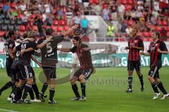 2.Liga - FC Ingolstadt 04 - FC Hansa Rostock 3:1 - Erster Sieg in der Saison Jubel