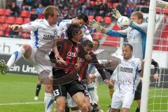 2.BL - FC Ingolstadt 04 - Karlsruher SC 2:1 - Eckball, Marino Biliskov köpft knapp vorbei