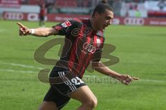 2.BL - FC Ingolstadt 04 - SC Paderborn - Ahmed Akaichi trifft zum 4:0 Tor Jubel