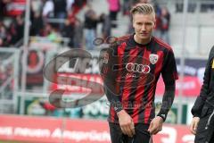 2.BL - FC Ingolstadt 04 - Alemannia Aachen 3:3 - Manuel Schäffler nach dem Spiel erleichtert