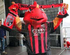 Das FC Ingolstadt Maskottchen 