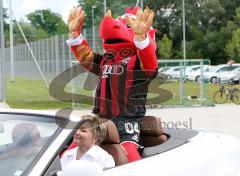 Das FC Ingolstadt Maskottchen 