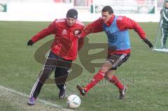 2.BL - FC Ingolstadt 04- Training - Marc Hornschuh und rechts Ralph Gunesch