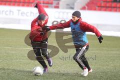 2.BL - FC Ingolstadt 04- Training - Marc Hornschuh und rechts Moritz Hartmann