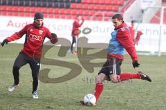 2.BL - FC Ingolstadt 04- Training - Stefan Leitl und rechts Ralph Gunesch