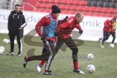 2.BL - FC Ingolstadt 04- Training - links Manuel Hartmann rechts Adam Nemec