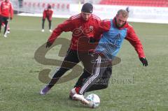 2.BL - FC Ingolstadt 04- Training - Marc Hornschuh und rechts Moritz Hartmann