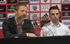 FC Ingolstadt 04 - Neuer Trainer - Peter Jackwerth stellt Trainer Tomas Oral und Sportdirektor Thomas Linke im Audi Sportpark vor