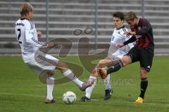 Regionalliga Süd - FC Ingolstadt 04 II - FC Memmingen - rechts Florian Wenninger zieht ab