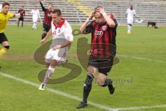 Regionalliga Süd - FC Ingolstadt 04 II - 1. FC Nürnberg - rechts Stanislav Hertzel köpft knapp vorbei und ärgert sich
