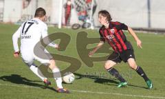 Regionalliga Süd - FC Ingolstadt 04 II - FC Bayern II - rechts Michael Mayr und links Koray Altinay