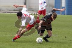 Regionalliga Süd - FC Ingolstadt 04 II - SC Pfullendorf - links Jörg Schreyeck und Alexandro Alfieri stoßen zusammen