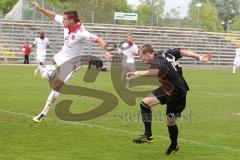 Regionalliga Süd - FC Ingolstadt 04 II - 1. FC Nürnberg - rechts Stanislav Hertzel köpft knapp vorbei