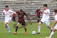 Regionalliga Süd - FC Ingolstadt 04 II - 1. FC Nürnberg - Tobias Strobl unter Druck