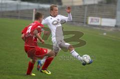 Regionalliga Süd - FC Ingolstadt 04 II - VfR Worms - 0:4 - rechts setzt sich Fabian Galm durch