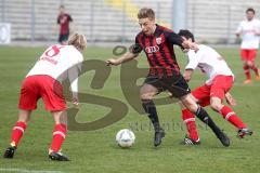 Regionalliga Süd - FC Ingolstadt 04 II - SC Pfullendorf - mitte Alexandro Alfieri im Zweikampf mit Alexander Falkenmayer