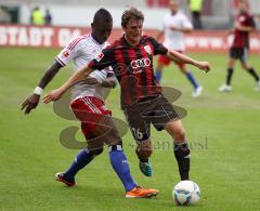 2.Liga Testpiel - FC Ingolstadt 04 - Hamburger SV 2:4 - Andreas Buchner und Eljero Eliah