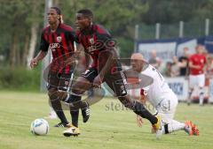 2.Liga - FC Ingolstadt 04 - Testspiel gegen Wehen Wiesbaden in Pförring - 1:6 - Jose-Alex Ikeng und Caiuby