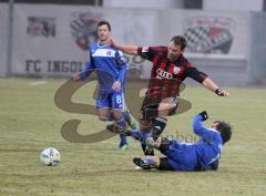 Testspiel - FC Ingolstadt 04 - SpVgg Unterhaching - Karl-Heinz Lappe wird gefoult