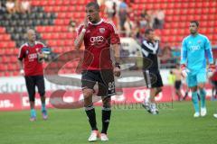 2.BL - FC Ingolstadt 04 - Energie Cottbus 2:2 - hängende Köpfe nach dem Spiel, Ahemd Akaichi